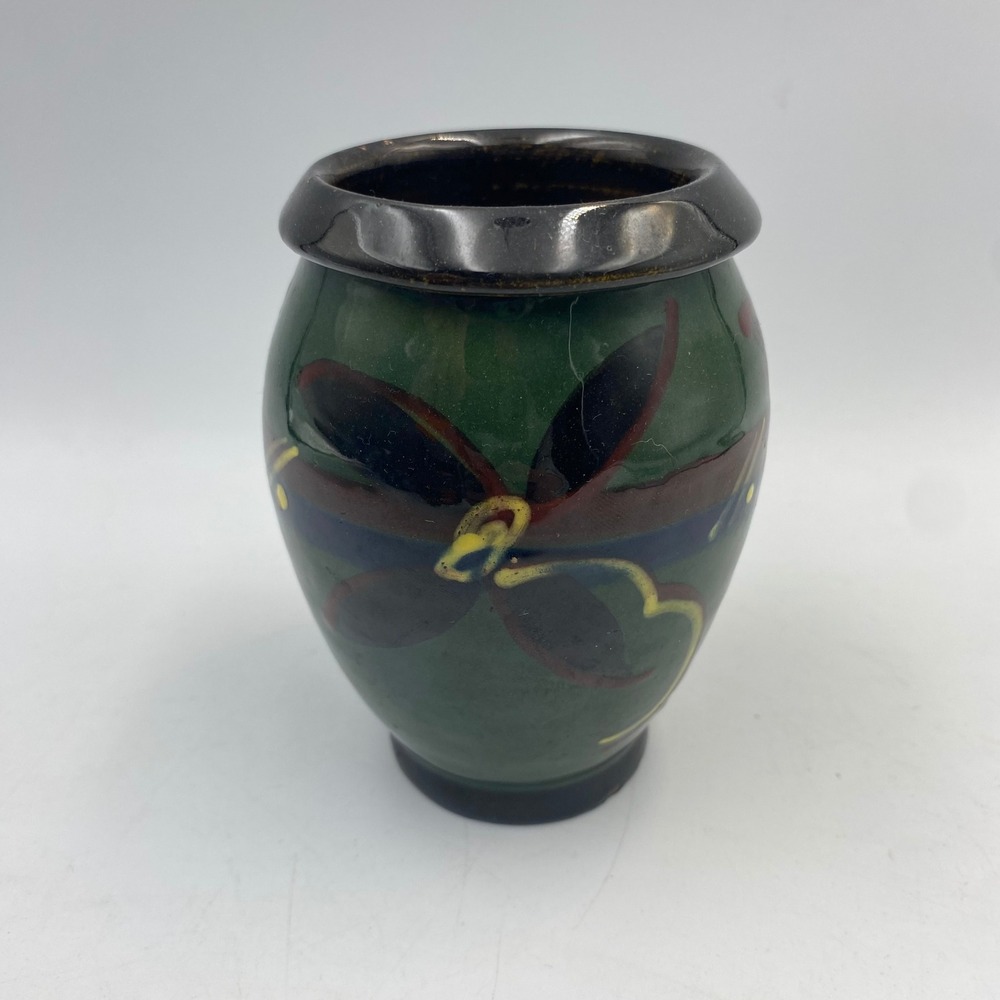 Vintage Schlossberg Keramik Germany Art Pottery Bud Vase Floral‎ 1101 MCM 4.5"